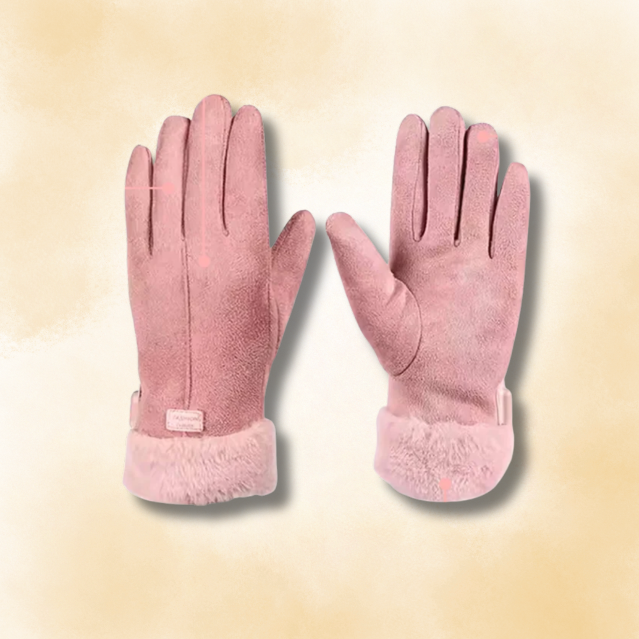 Verwarmde handschoenen met touchscreen flex