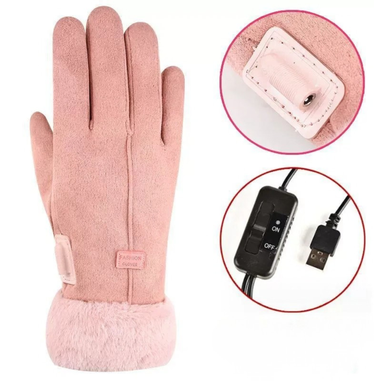 Verwarmde handschoenen met touchscreen flex